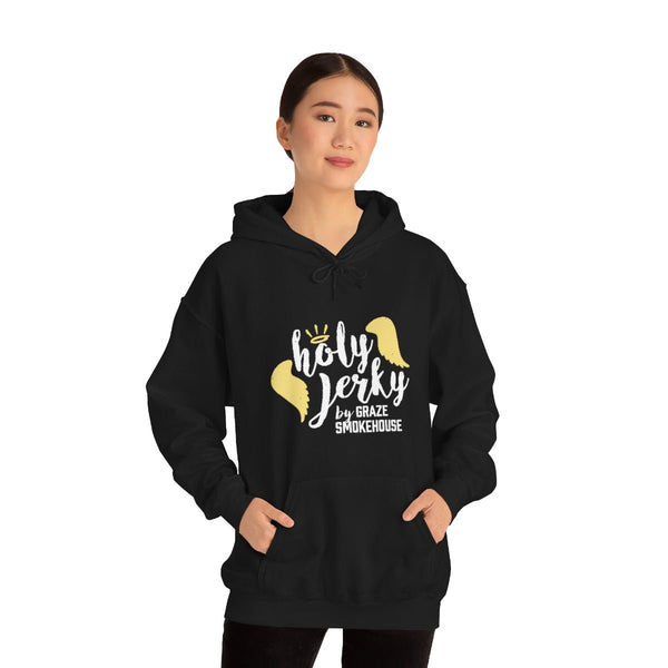 HOLY JERKY HOODIE BLACK - Graze jerky
