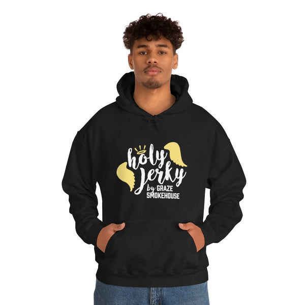 HOLY JERKY HOODIE BLACK - Graze jerky
