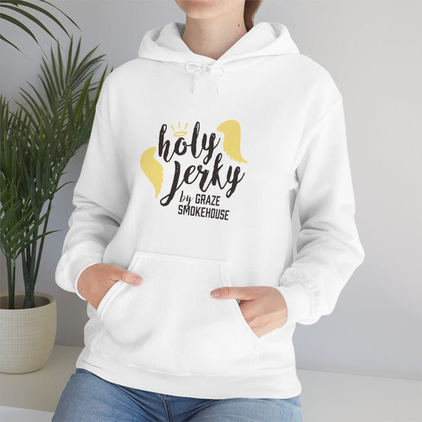 Holy Jerky Hoodie White - Graze jerky