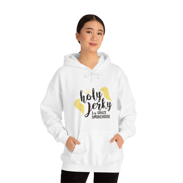Holy Jerky Hoodie White - Graze jerky