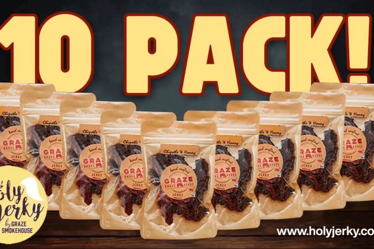 10 MINI JERKY BAGS - Graze jerky