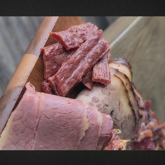 Holy Jerky Kosher Smoked Meat Board Video View