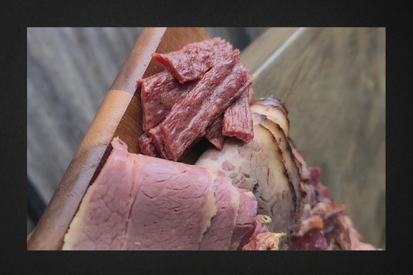 Holy Jerky Kosher Smoked Meat Board Video View