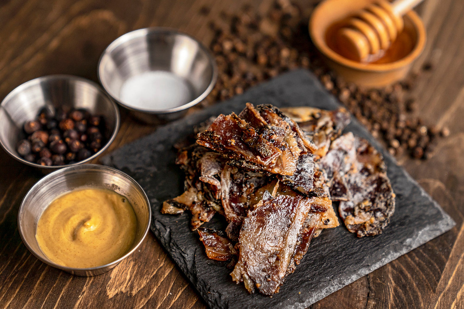 DIJON PASTRAMI BACON (1/4 lb.) - Graze jerky
