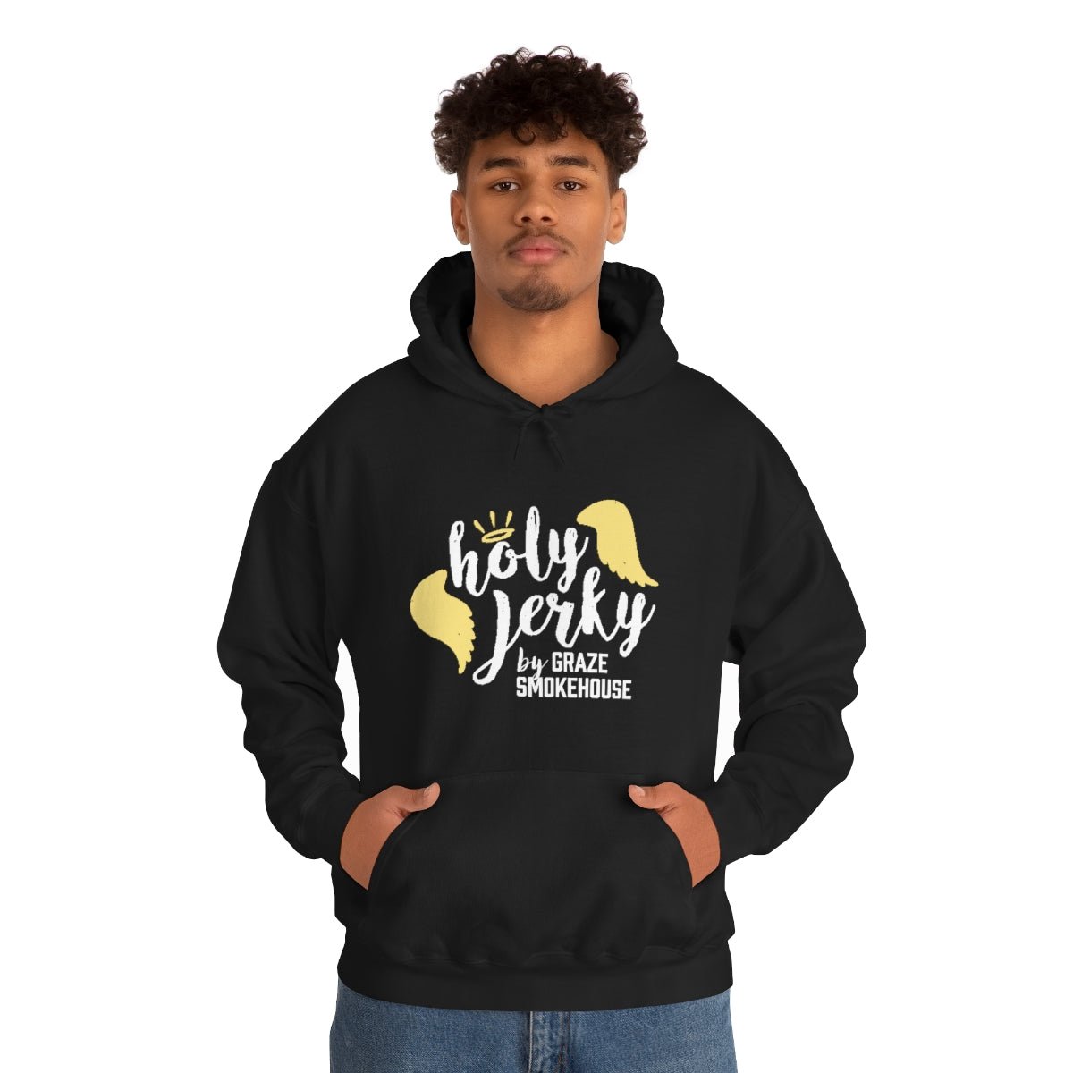 HOLY JERKY HOODIE BLACK - Graze jerky