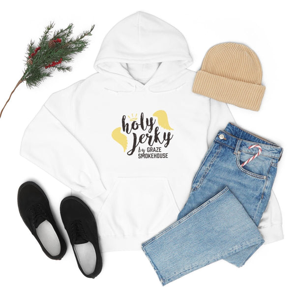 Holy Jerky Hoodie White - Graze jerky